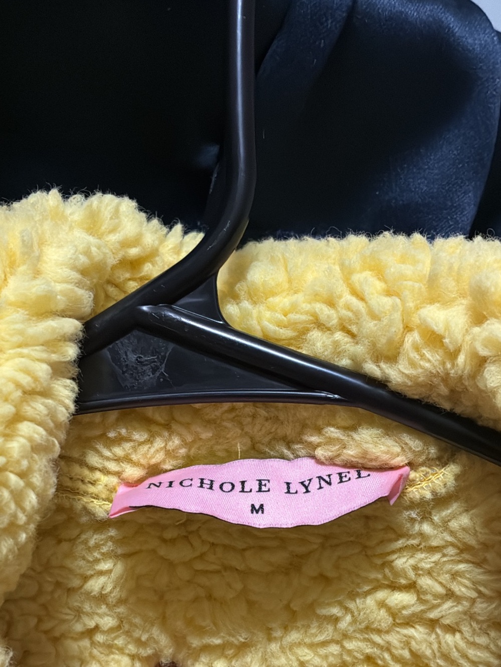 Nichole Lynel Yellow Moto Jacket M - Picture 2 of 2